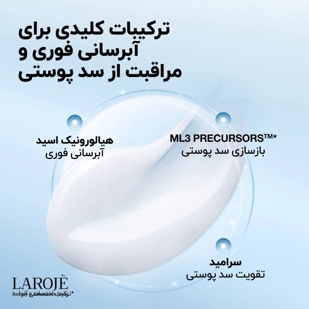 ترکیبات کلیدی واتر ژل کرمی آنوا: هیالورونیک اسید، ML3 و سرامید