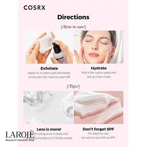 محلول لایه بردار جوش سرسفید AHA7 کوزارکس Cosrx - تصویر ۶ محلول لایه بردار جوش سرسفید AHA7 کوزارکس Cosrx - تصویر ۶