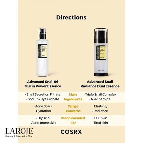 اسنس دوگانه حلزون کوزارکس Cosrx - تصویر ۶