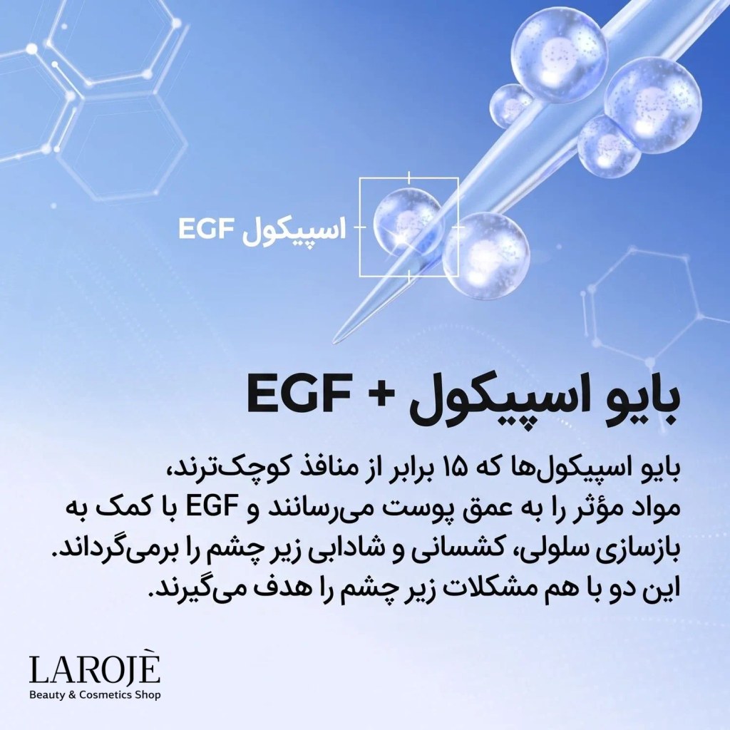 بایو اسپیکول و EGF در کرم دور چشم Eyephalt دکتر ملاکسین