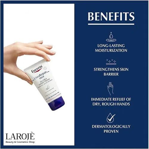 کرم دست ترمیم کننده اوره 5% اوسرین Eucerin - تصویر ۲ کرم دست ترمیم کننده اوره 5% اوسرین Eucerin - تصویر ۲