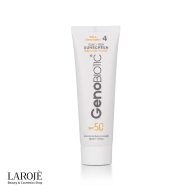 ضد آفتاب رنگی ژنوبایوتیک سایه بژ طبیعی شماره ۴، مخصوص پوست چرب و مختلط، SPF50، حجم ۵۰ میلی‌لیتر