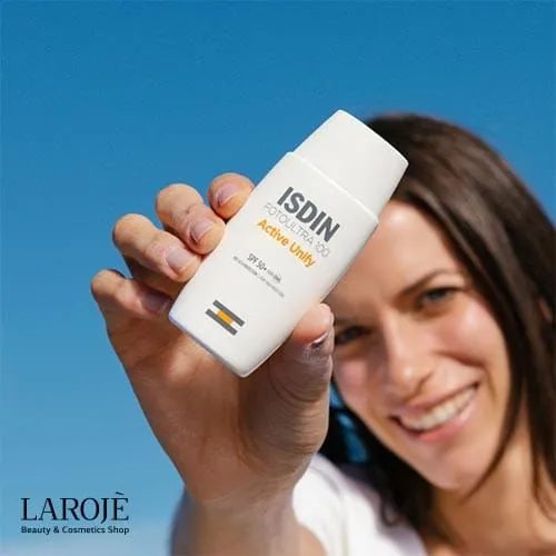 ضد آفتاب و ضد لک بی رنگ اکتیو یونیفای ایزدین Isdin - تصویر ۲