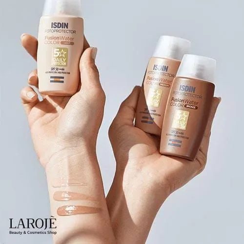 ضد آفتاب فیوژن واتر رنگی ایزدین Isdin مدل Magic - تصویر ۱۰ ضد آفتاب فیوژن واتر رنگی ایزدین Isdin مدل Magic - تصویر ۱۰