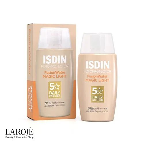 ضد آفتاب فیوژن واتر رنگی ایزدین Isdin مدل Magic - تصویر ۳ ضد آفتاب فیوژن واتر رنگی ایزدین Isdin مدل Magic - تصویر ۳