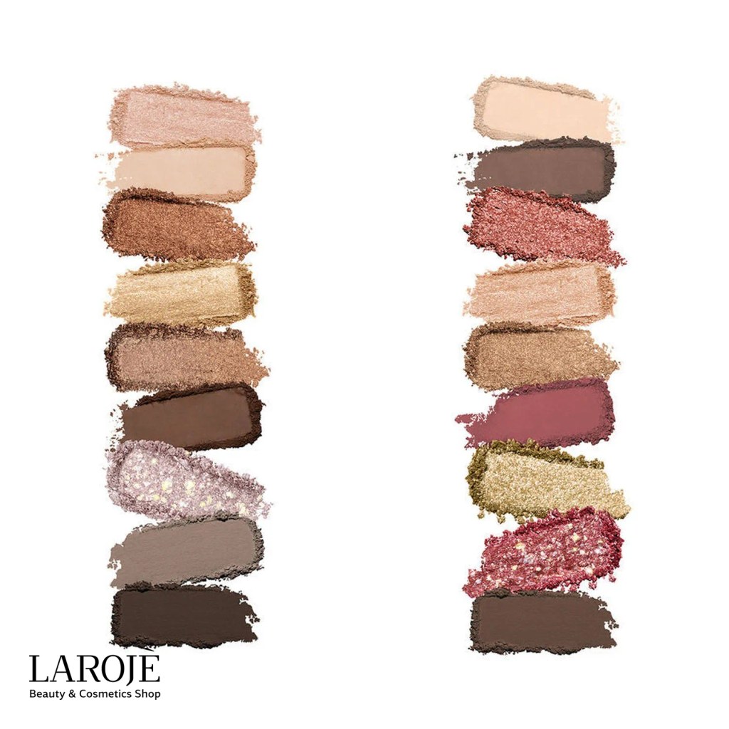 پلت سایه ۹ تایی کیکو مدل Glamour Multi Finish نمونه‌ی سایه‌های دو رنگ