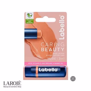 بالم لب لابلو Labello مدل Caring Beauty رنگ Nude - تصویر ۴