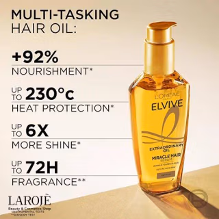 روغن مخصوص موی خشک لورال L'oreal مدل Elvive - تصویر ۲