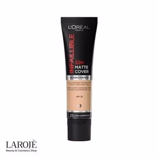 کرم پودر لورال اینفالیبل ۳۲ ساعته L'oreal حاوی نیاسینامید - تصویر ۱