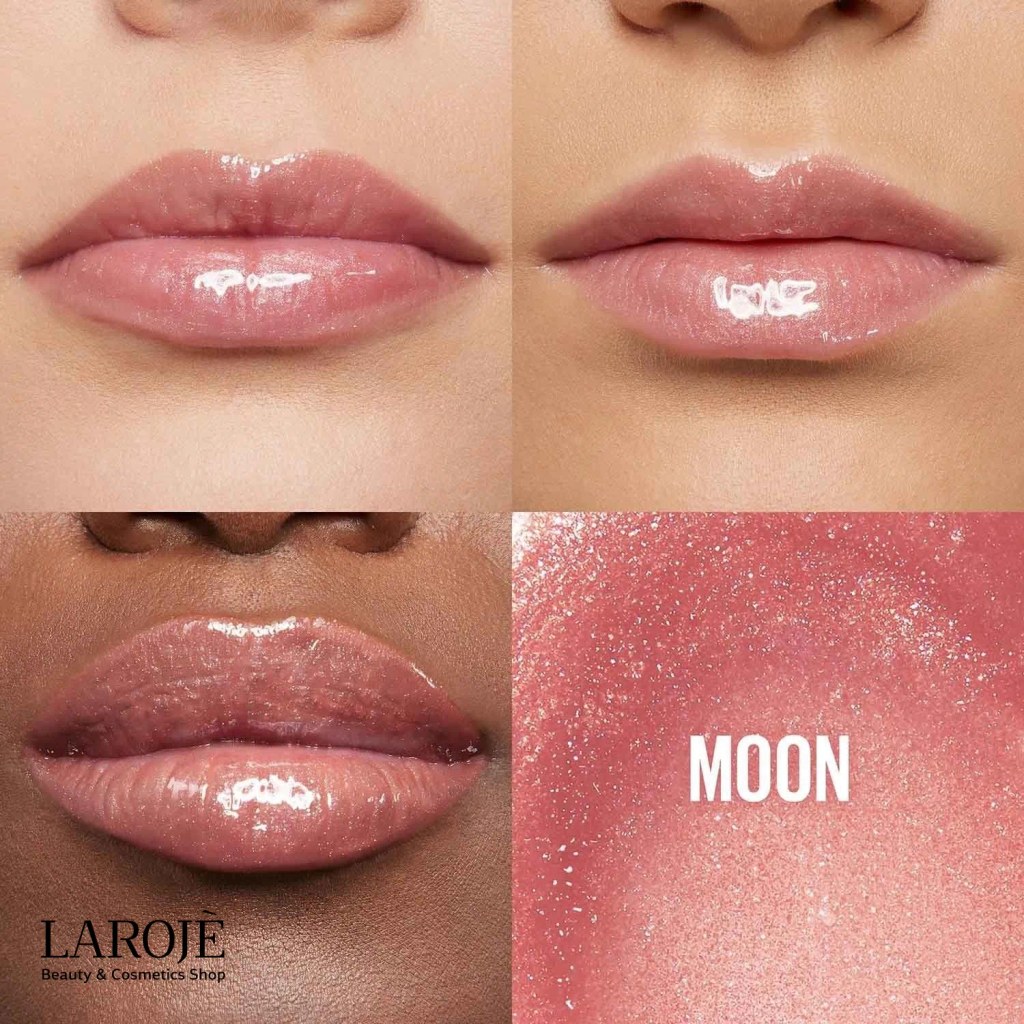 رنگ 003 Moon لیپ گلاس میبلین Lifter Gloss روی سه رنگ پوست