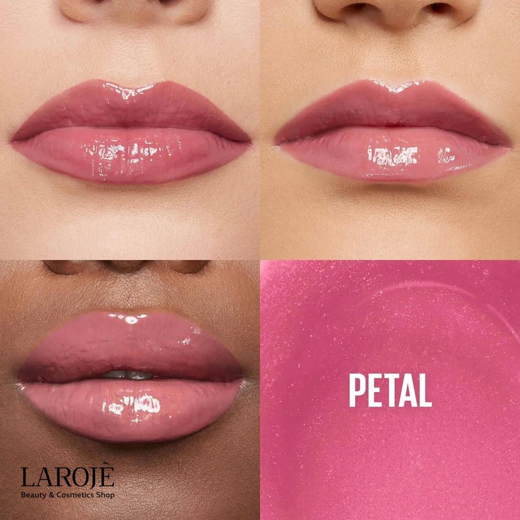 رنگ 005 Petal لیپ گلاس میبلین Lifter Gloss روی سه رنگ پوست
