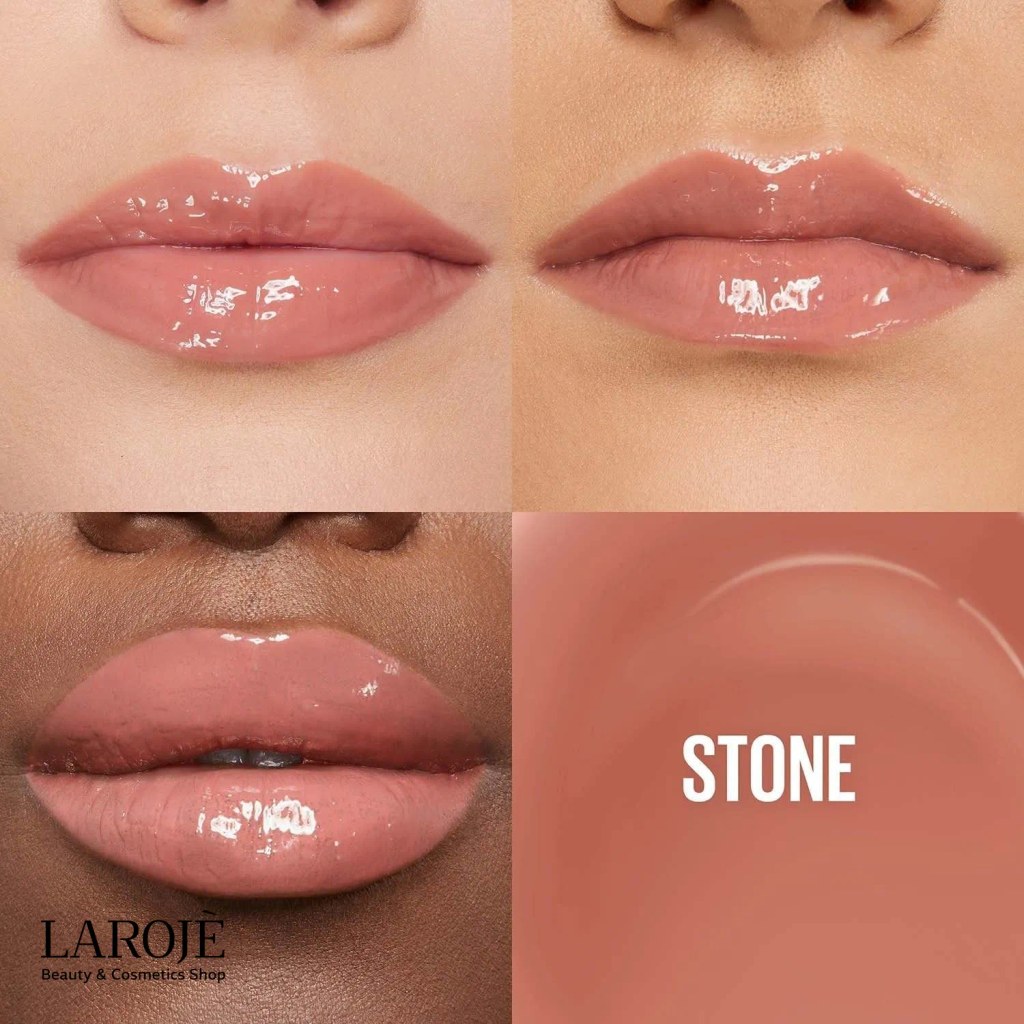 رنگ 008 Stone لیپ گلاس میبلین Lifter Gloss روی سه رنگ پوست
