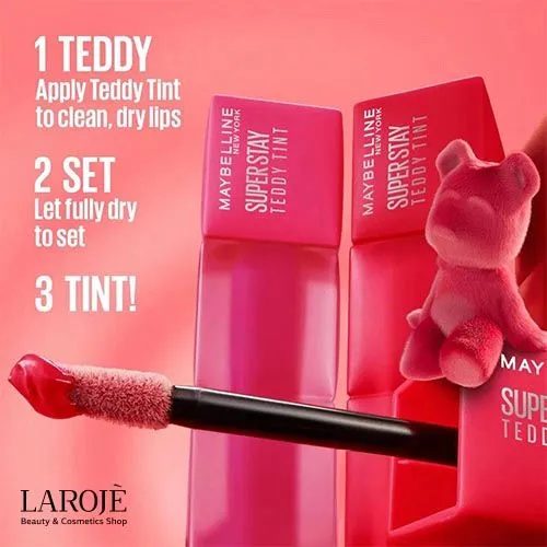 تینت لب و گونه میبلین Maybelline مدل Teddy Tint - تصویر ۳ تینت لب و گونه میبلین Maybelline مدل Teddy Tint - تصویر ۳