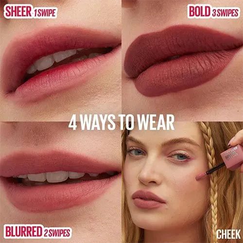 تینت لب و گونه میبلین Maybelline مدل Teddy Tint - تصویر ۱۲ تینت لب و گونه میبلین Maybelline مدل Teddy Tint - تصویر ۱۲