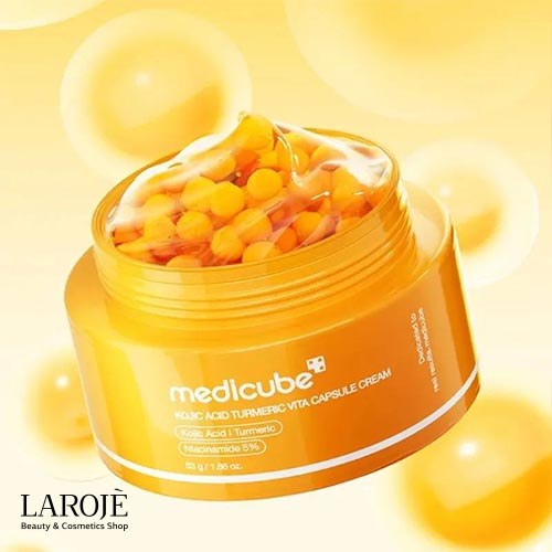 کرم کپسولی کوجیک اسید و زردچوبه مدی کیوب Medicube کرم کپسولی کوجیک اسید و زردچوبه مدی کیوب Medicube
