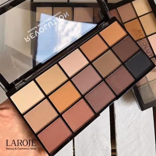 پلت سایه 15 رنگ رولوشن Revolution مدل Basic Matte - تصویر ۲