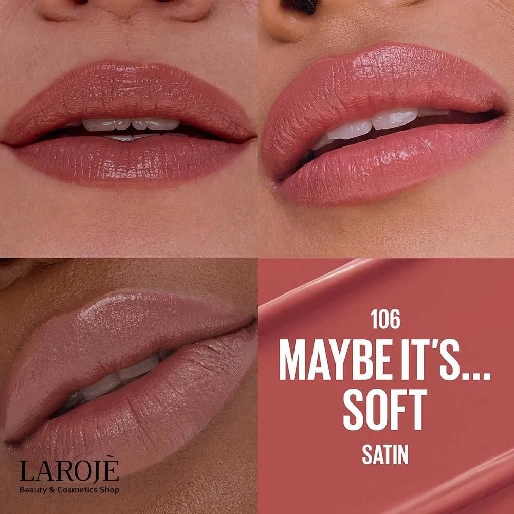 رژ لب جامد و براق میبلین Maybelline مدل Serum Lipstick - تصویر ۱۰