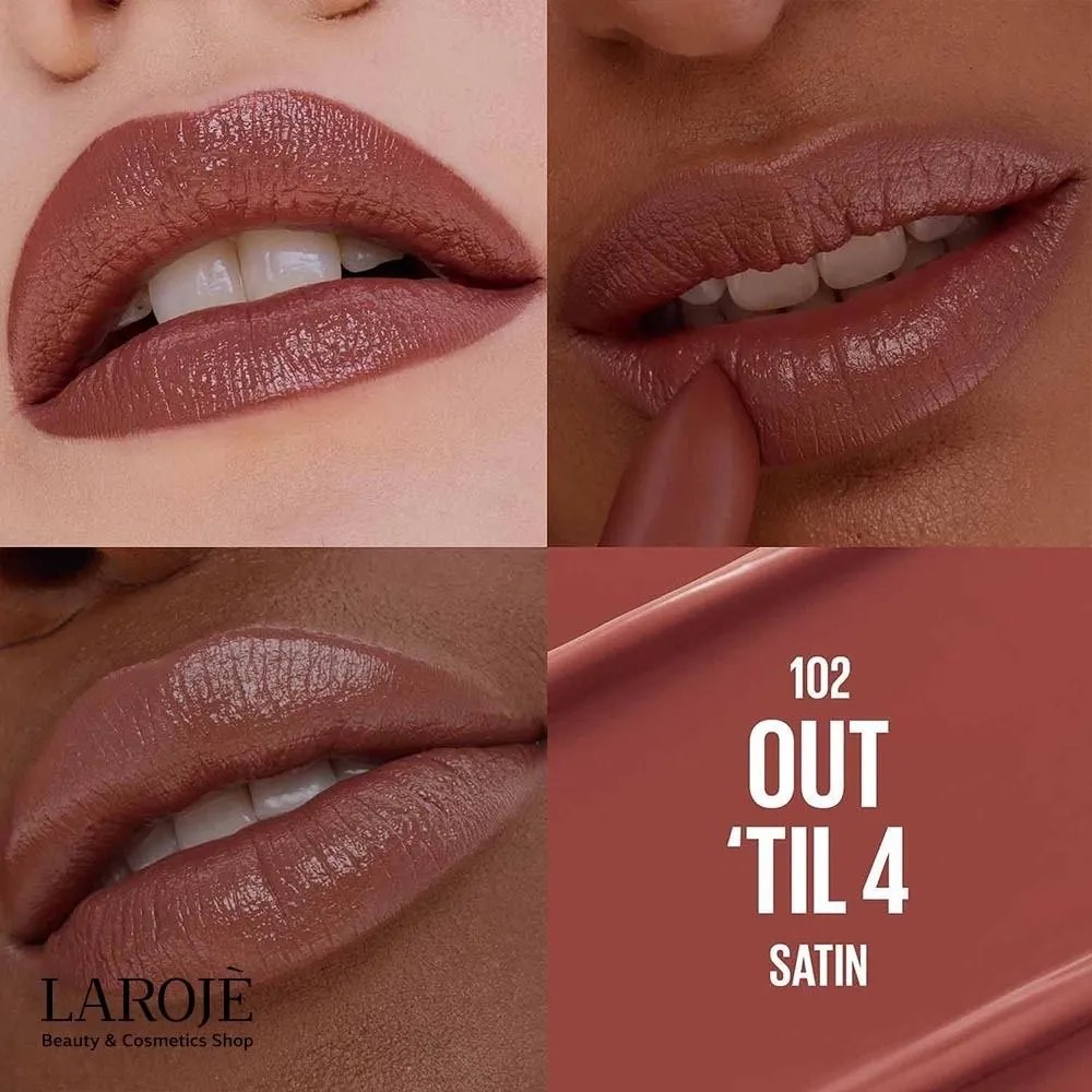 رژ لب جامد و براق میبلین Maybelline مدل Serum Lipstick - تصویر ۷