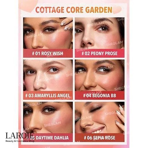 پالت رژگونه کرمی شیگلم مدل Cottage Core Garden - تصویر ۳ پالت رژگونه کرمی شیگلم مدل Cottage Core Garden - تصویر ۳