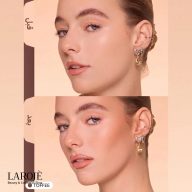 قبل و بعد استفاده از برنزر پودری شیگلم رنگ Toffee