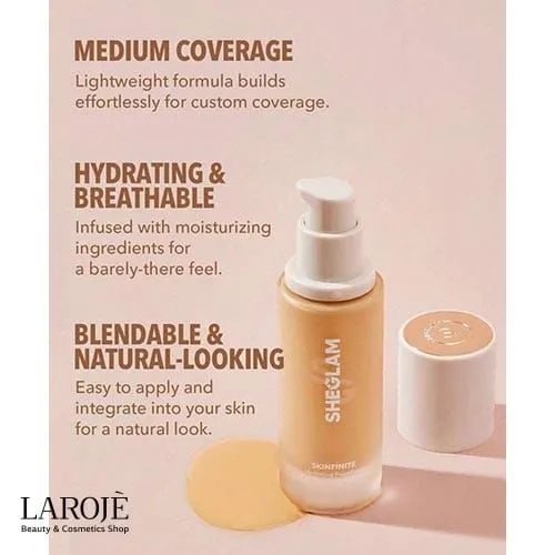 کرم پودر آبرسان شیگلم Sheglam مدل SkinFinite - تصویر ۲ کرم پودر آبرسان شیگلم Sheglam مدل SkinFinite - تصویر ۲