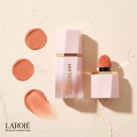 رژگونه مایع شیگلم Float On با سه لکه رنگ هلویی مرجانی