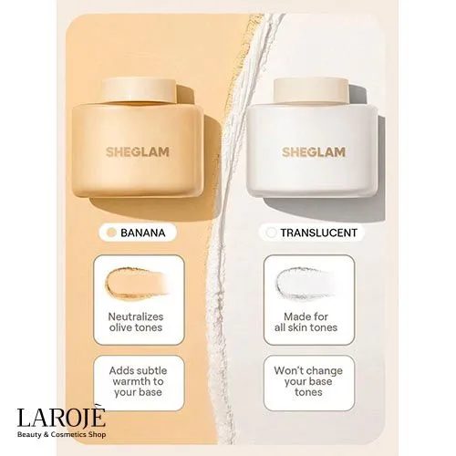 پودر فیکس بلوری شیگلم Sheglam رنگ Banana - تصویر ۳ پودر فیکس بلوری شیگلم Sheglam رنگ Banana - تصویر ۳