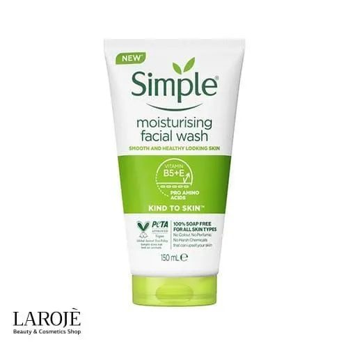 ژل شستشوی صورت سیمپل Simple مدل Moisturising - تصویر ۱