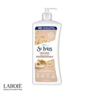 لوسیون بدن تسکین دهنده سنت ایوز St Ives حاوی عصاره جو دوسر و شی باتر - تصویر ۱