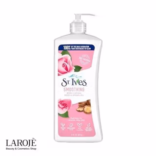 لوسیون بدن ضد چروک سنت ایوز St Ives حاوی گل رز و روغن آرگان